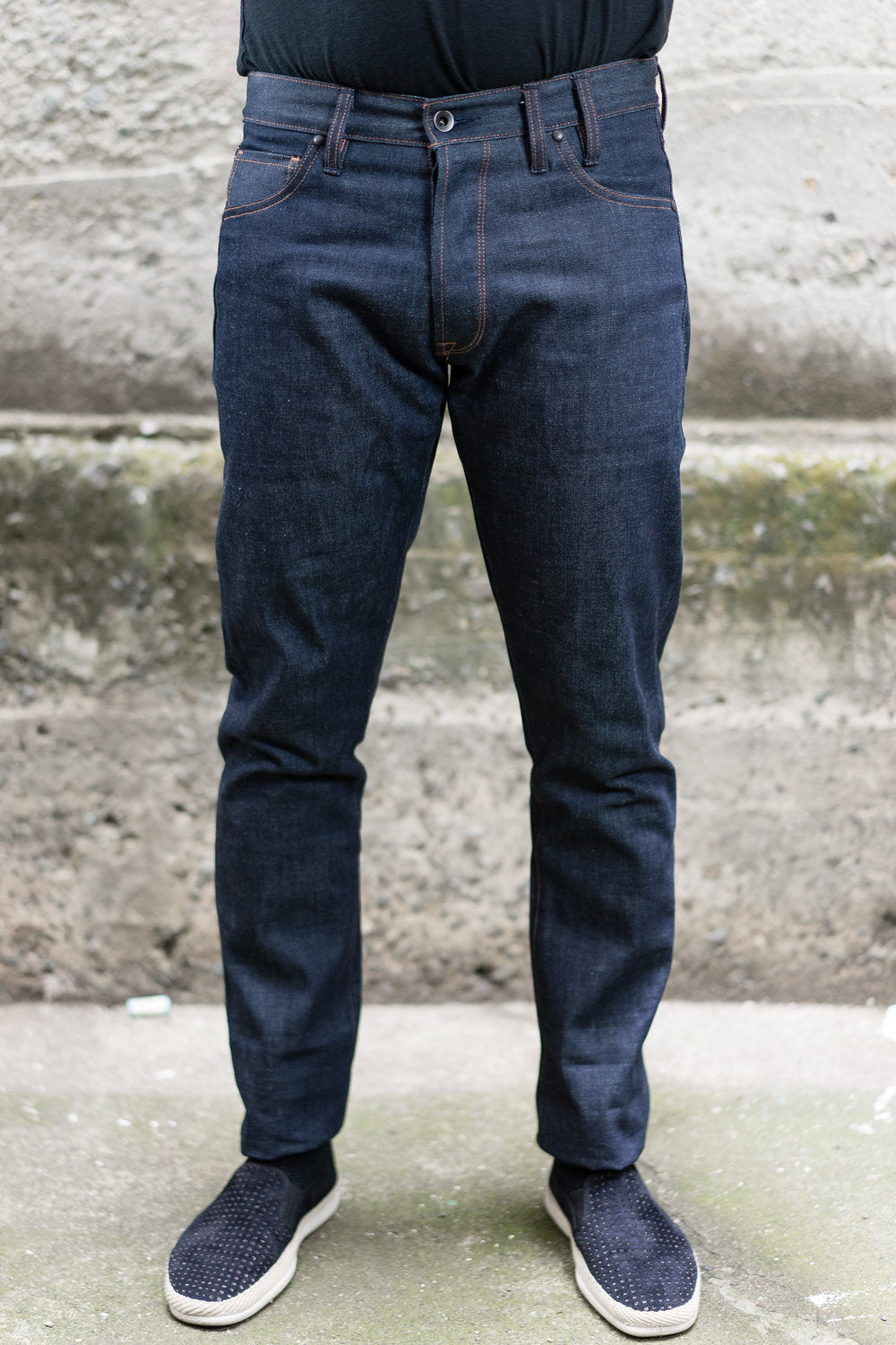 men's raw selvedge denim jeans