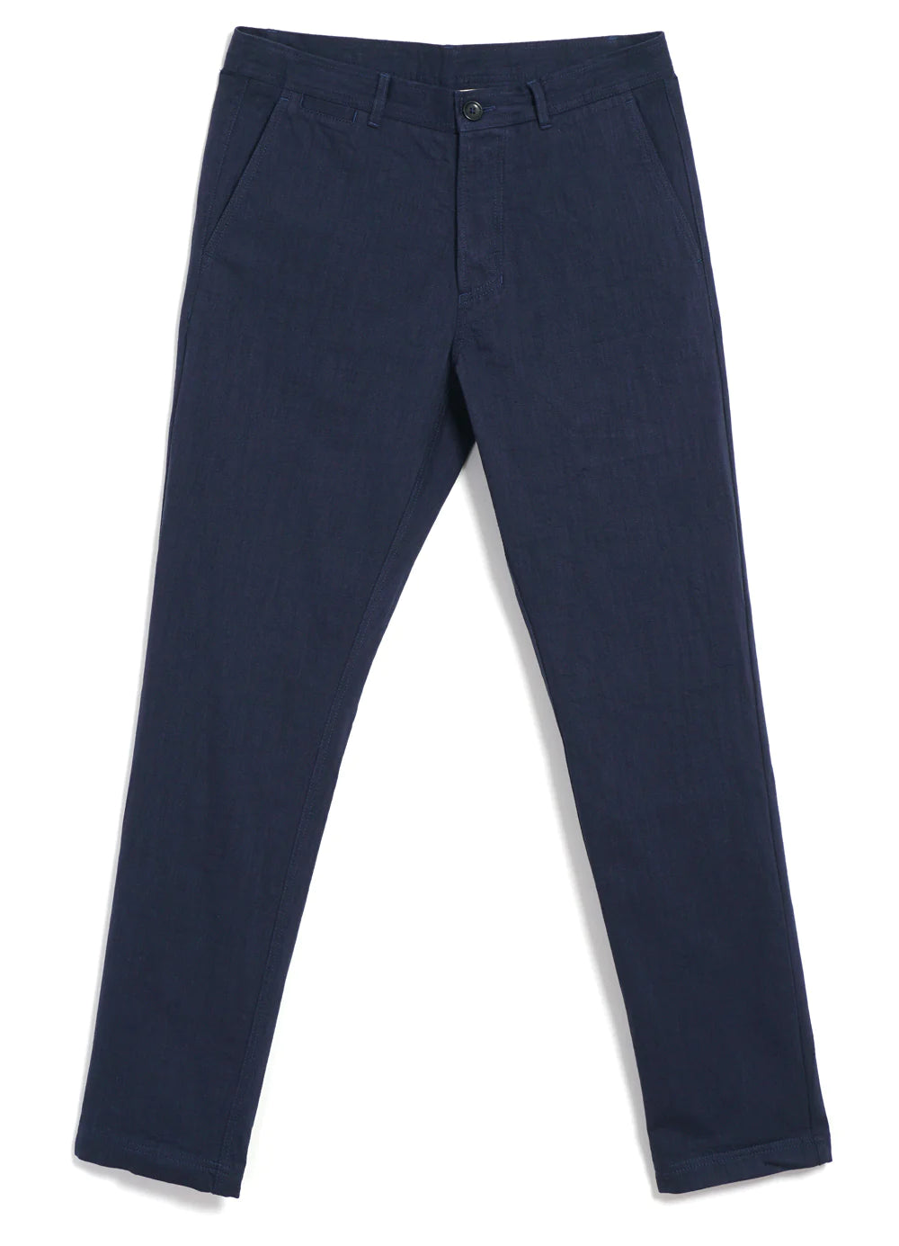 Hansen Garments Fred Straight Leg Work Trouser in navy slub