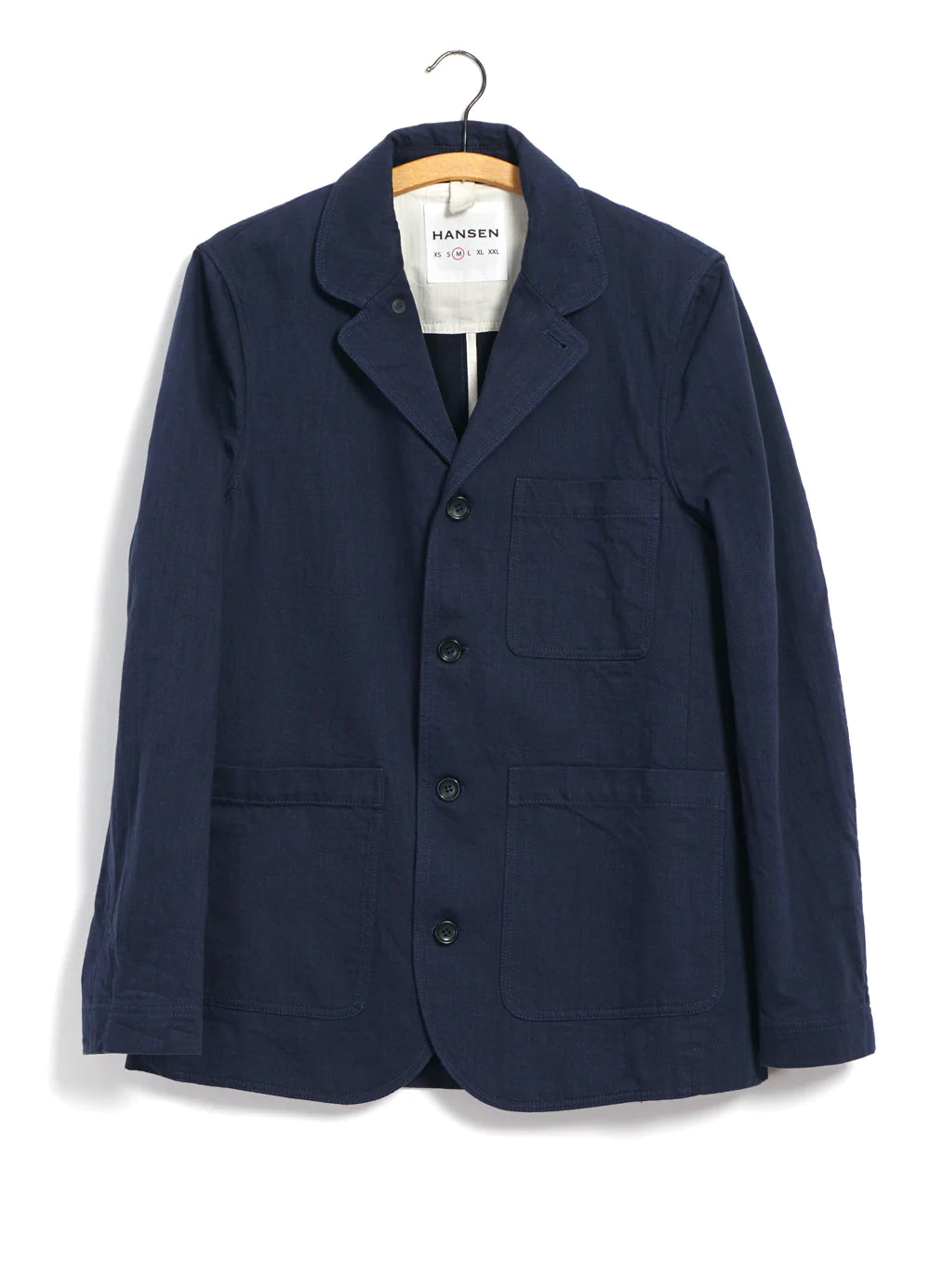 Hansen Garments Josef Workwear Jacket in navy slub