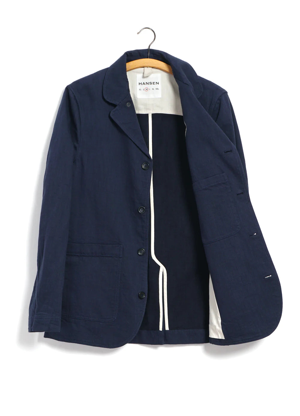 Hansen Garments Josef Workwear Jacket in navy slub