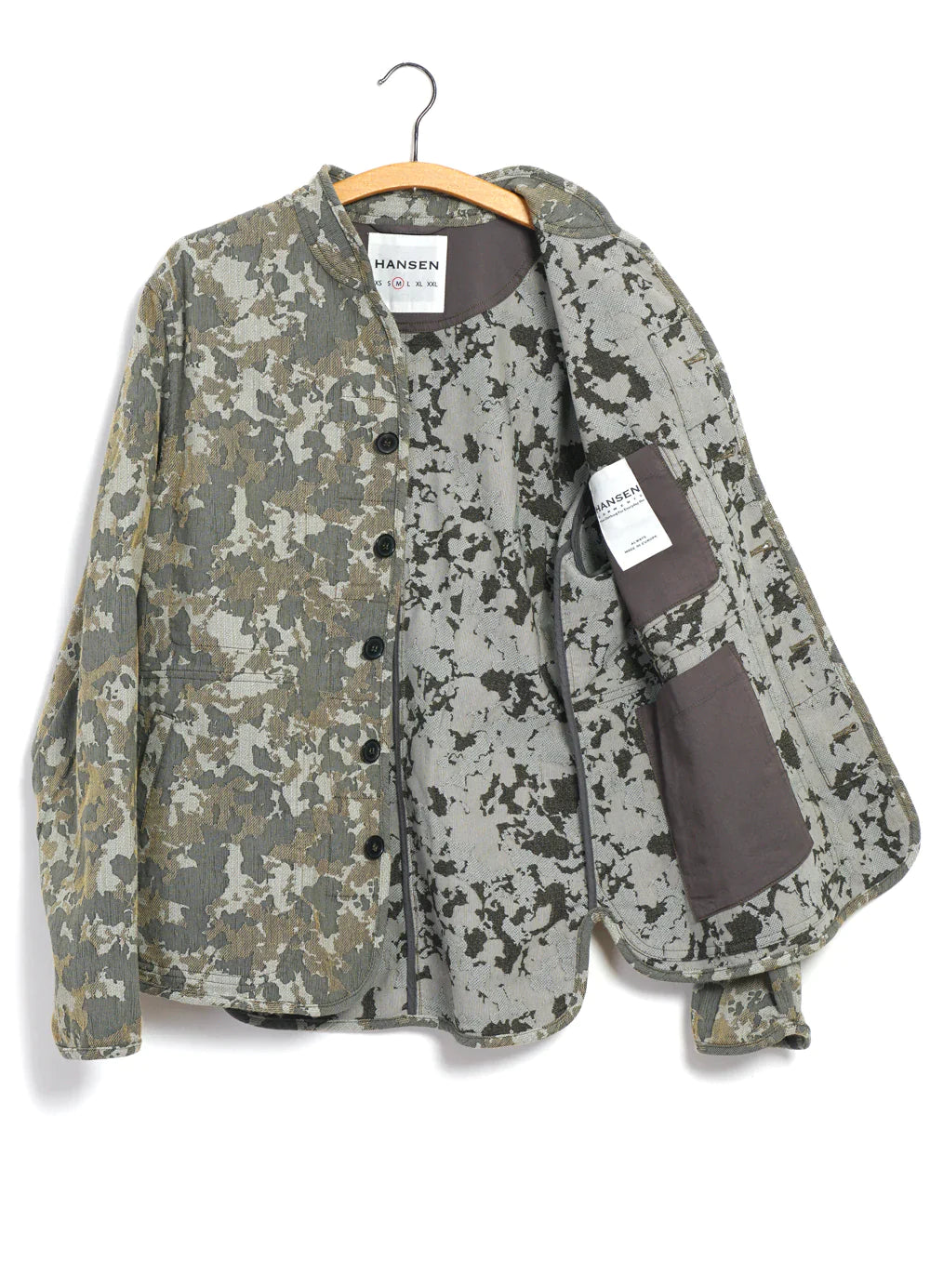 Hansen Garments Erling Jacquard Work Jacket in sycamore camo