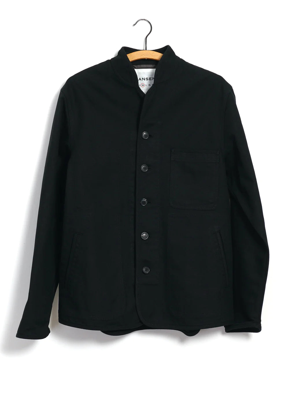 Hansen Garments Erling Canvas Work Jacket in black