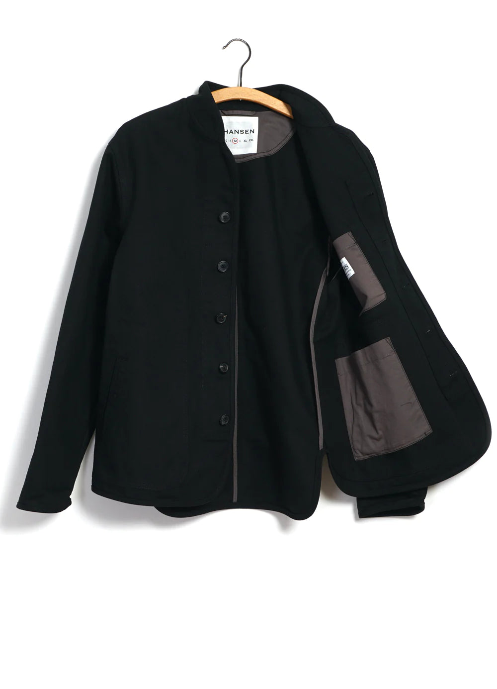 Hansen Garments Erling Canvas Work Jacket in black