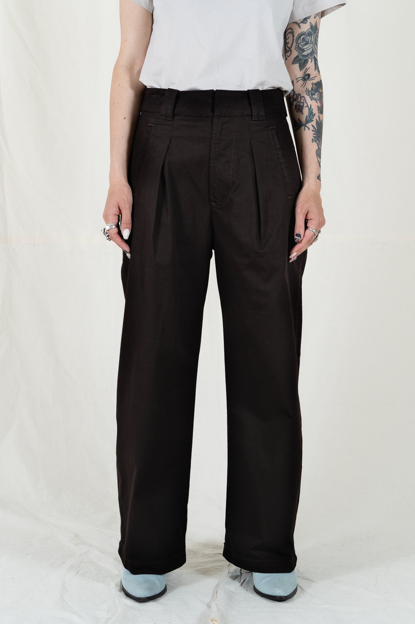 Micaela Greg Dark Indigo Barrel Pant