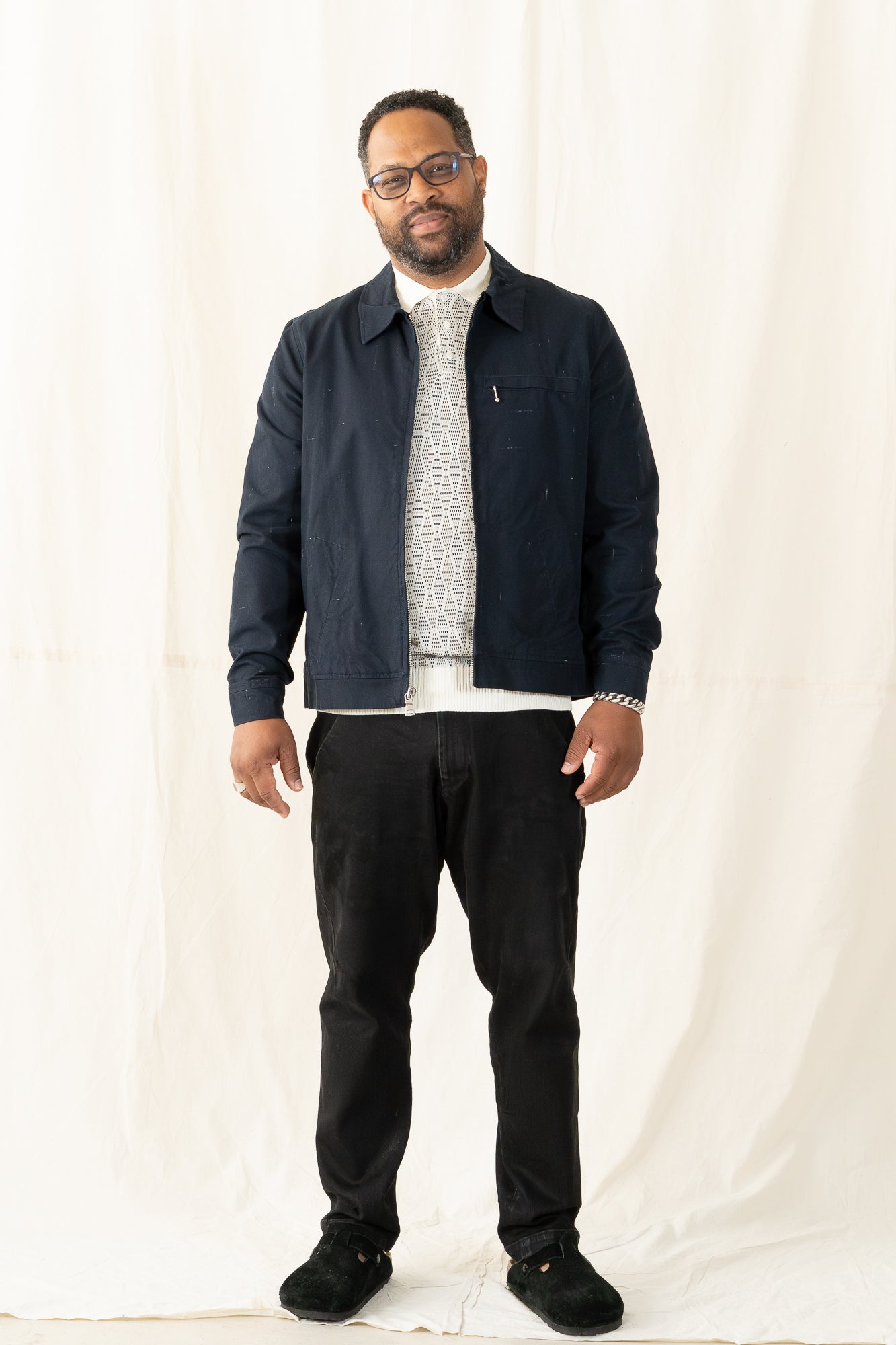 Monadic Navy Chip Station Jacket