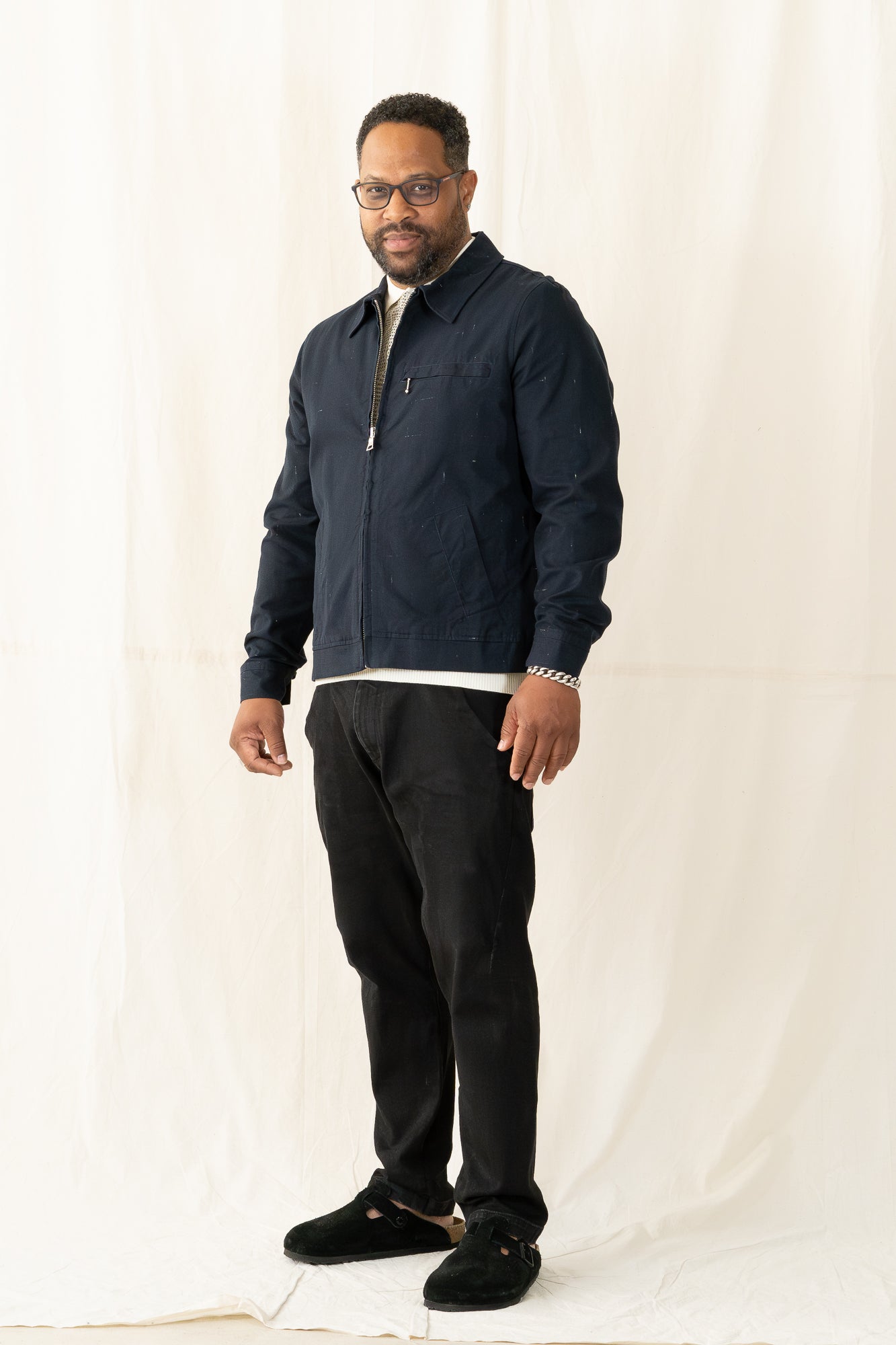 Monadic Navy Chip Station Jacket