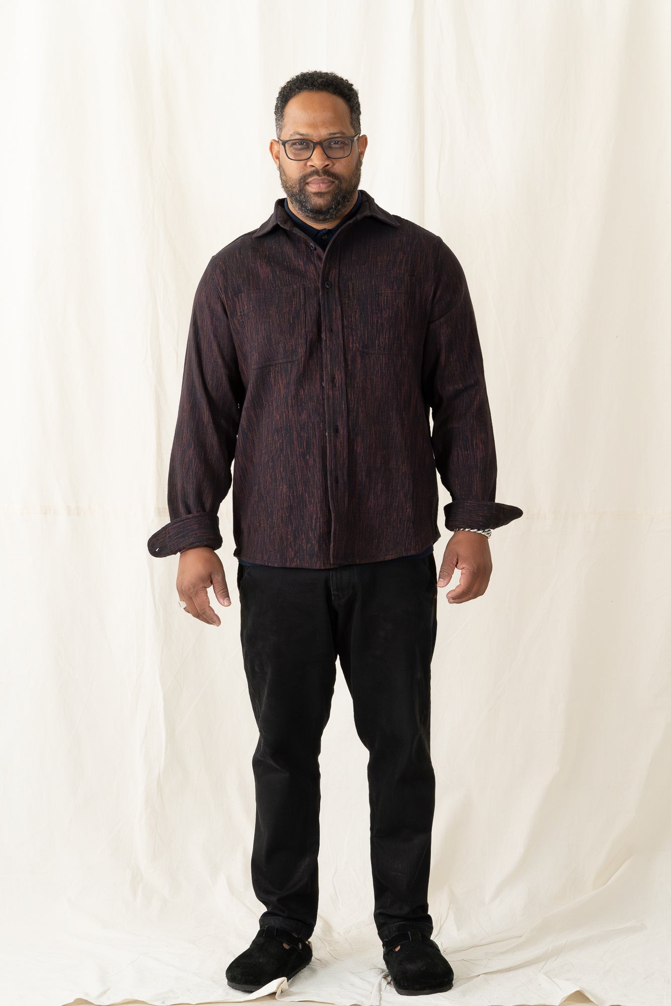 Indi + Ash Ames Workshirt Indian Madder/Iron