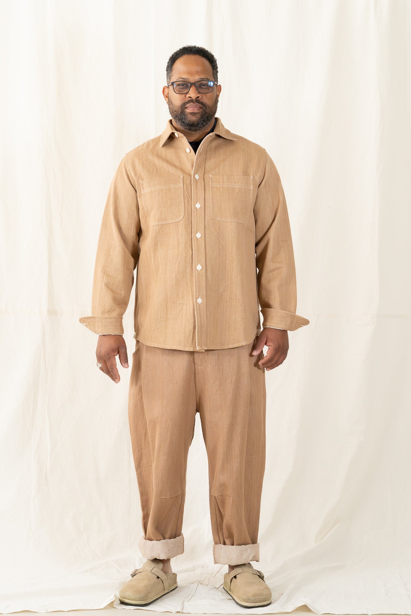 INDI + ASH Ames Workshirt Cutch Brown