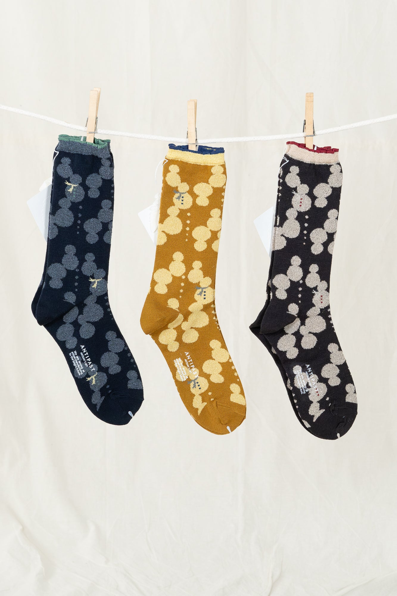 Antipast Snow Ball Women's Socks - Navy