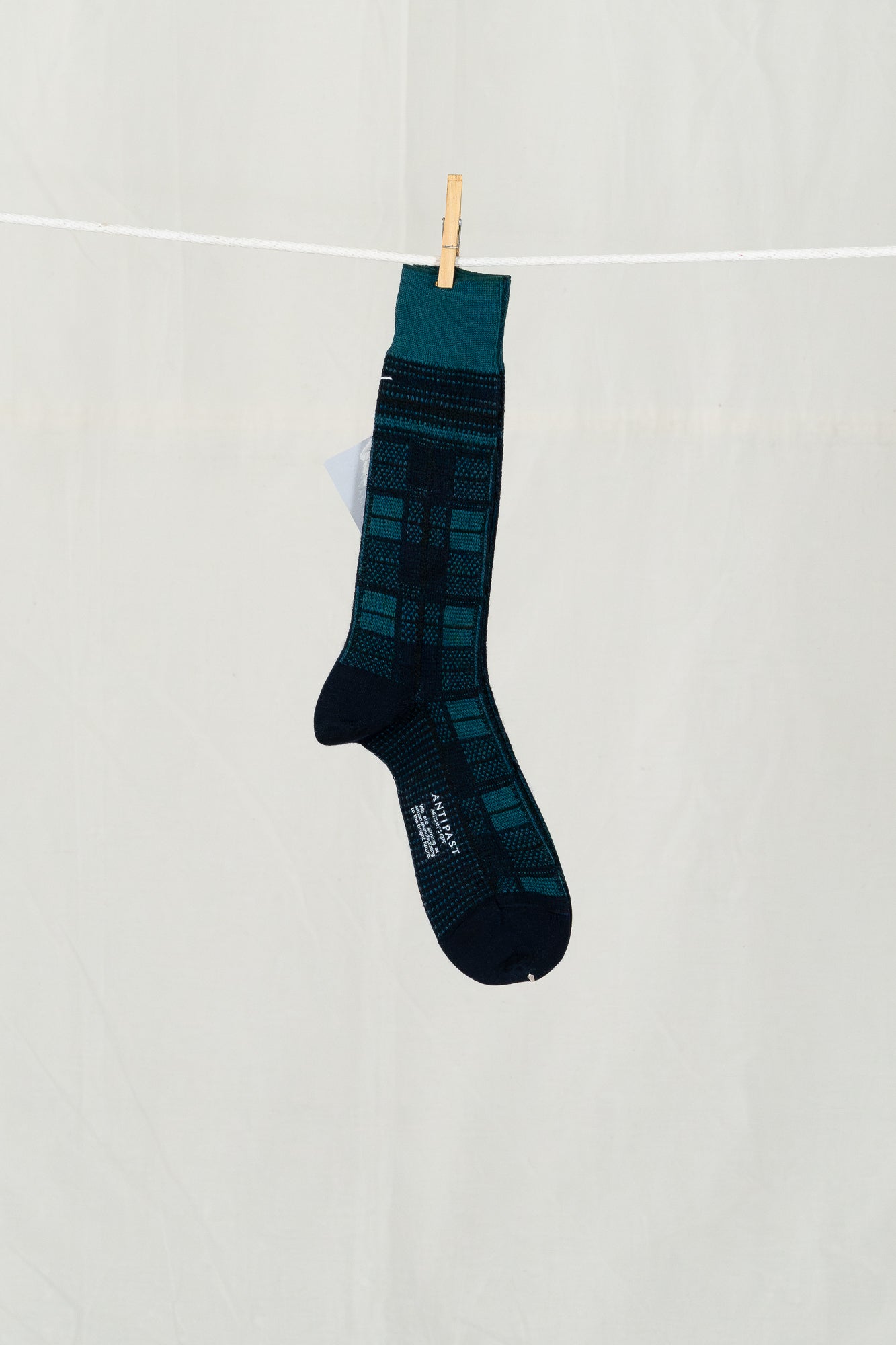 Antipast Tartan Check Men's Socks - Navy