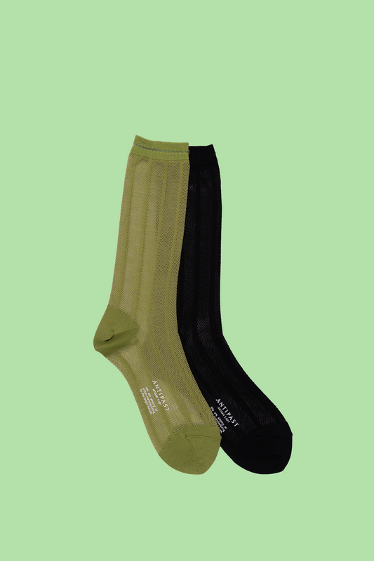Antipast Women's Mesh Stripe Socks