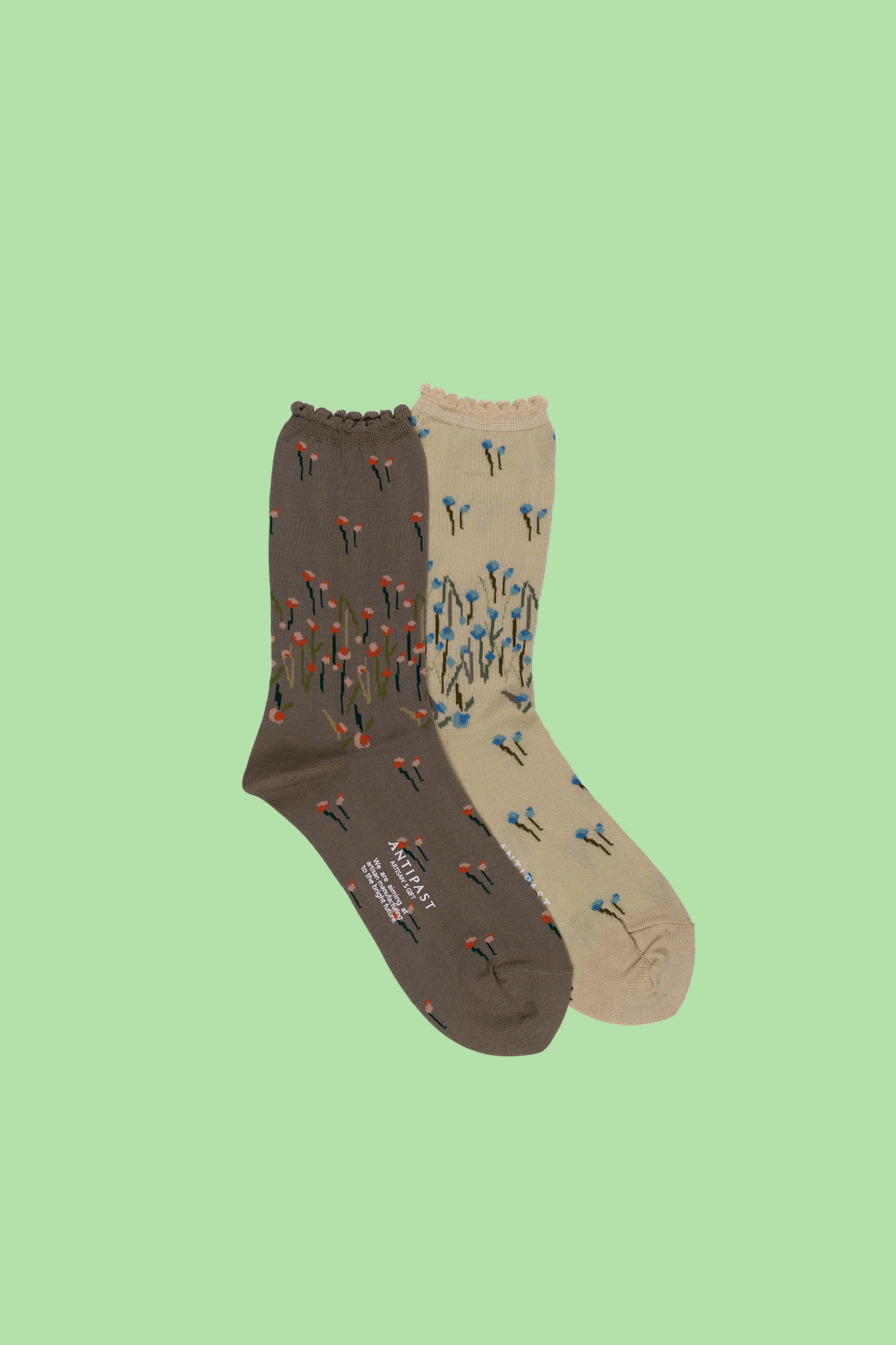 Antipast Women's Full Fly Flower Socks