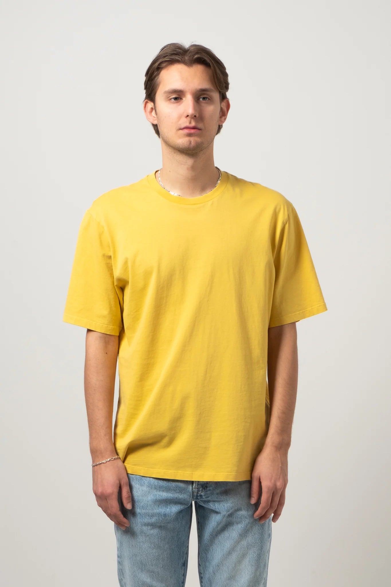 C.O.F. Studio Crewneck T-Shirt in mustard