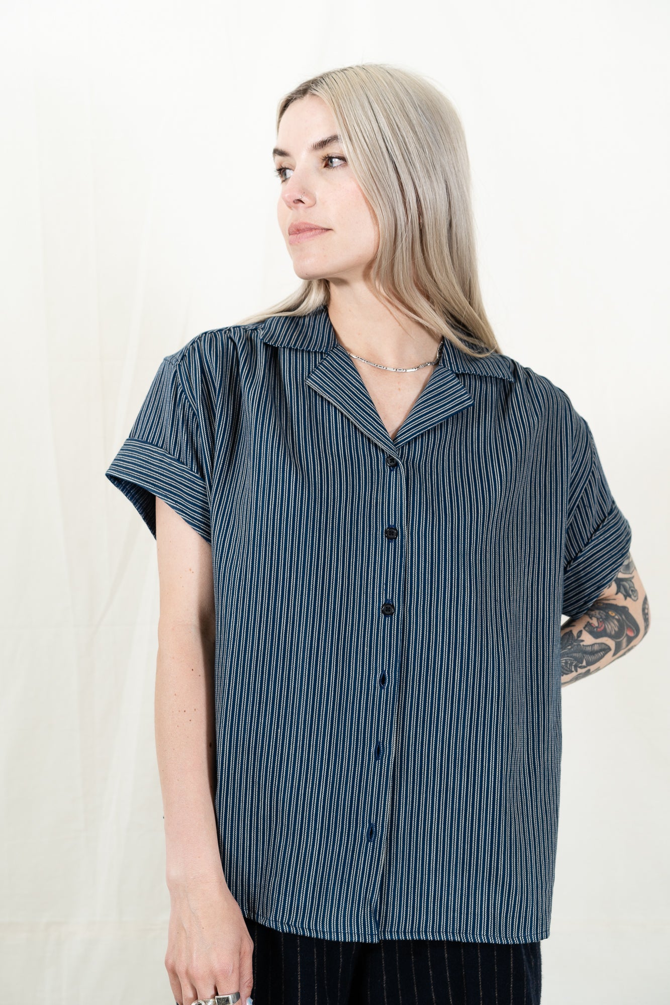 Umber & Ochre Meera Short Sleeve Button Down Shirt