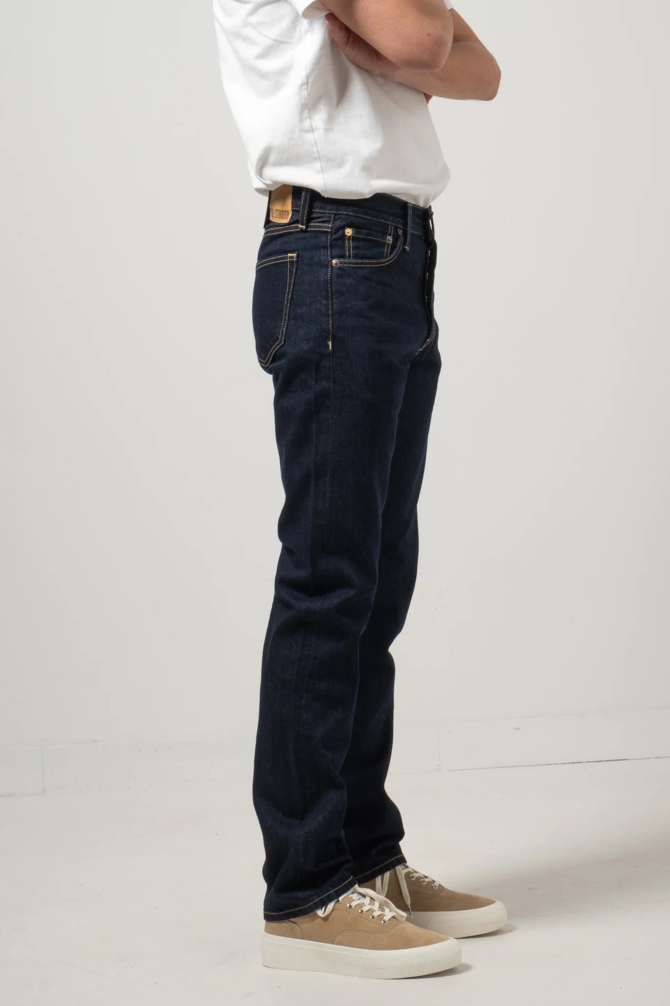 C.O.F. Studio M6 Straight Fit Deep Indigo Rinsed Denim