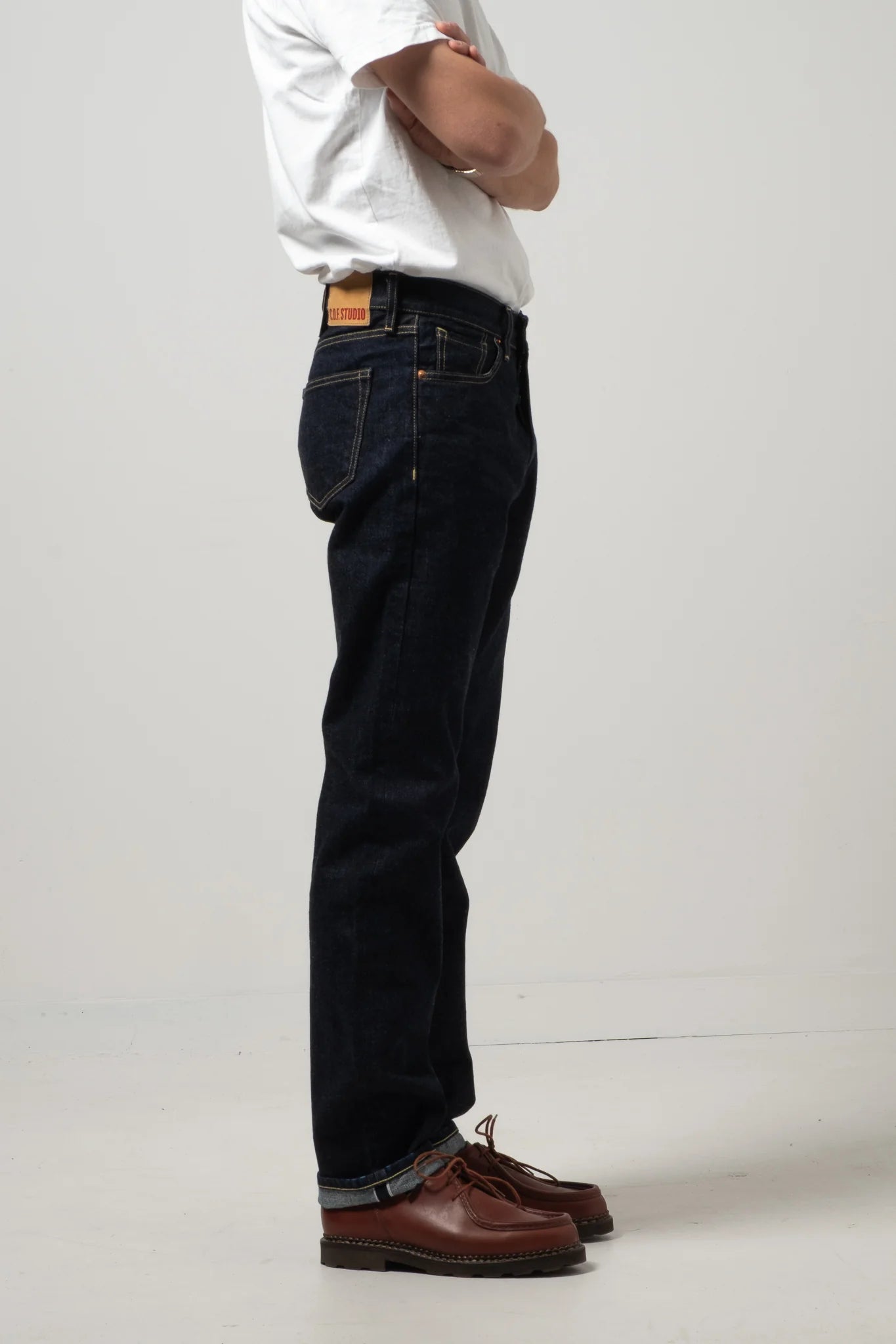 C.O.F. Studio M6 Straight 15oz Slub Selvedge Rinsed Denim