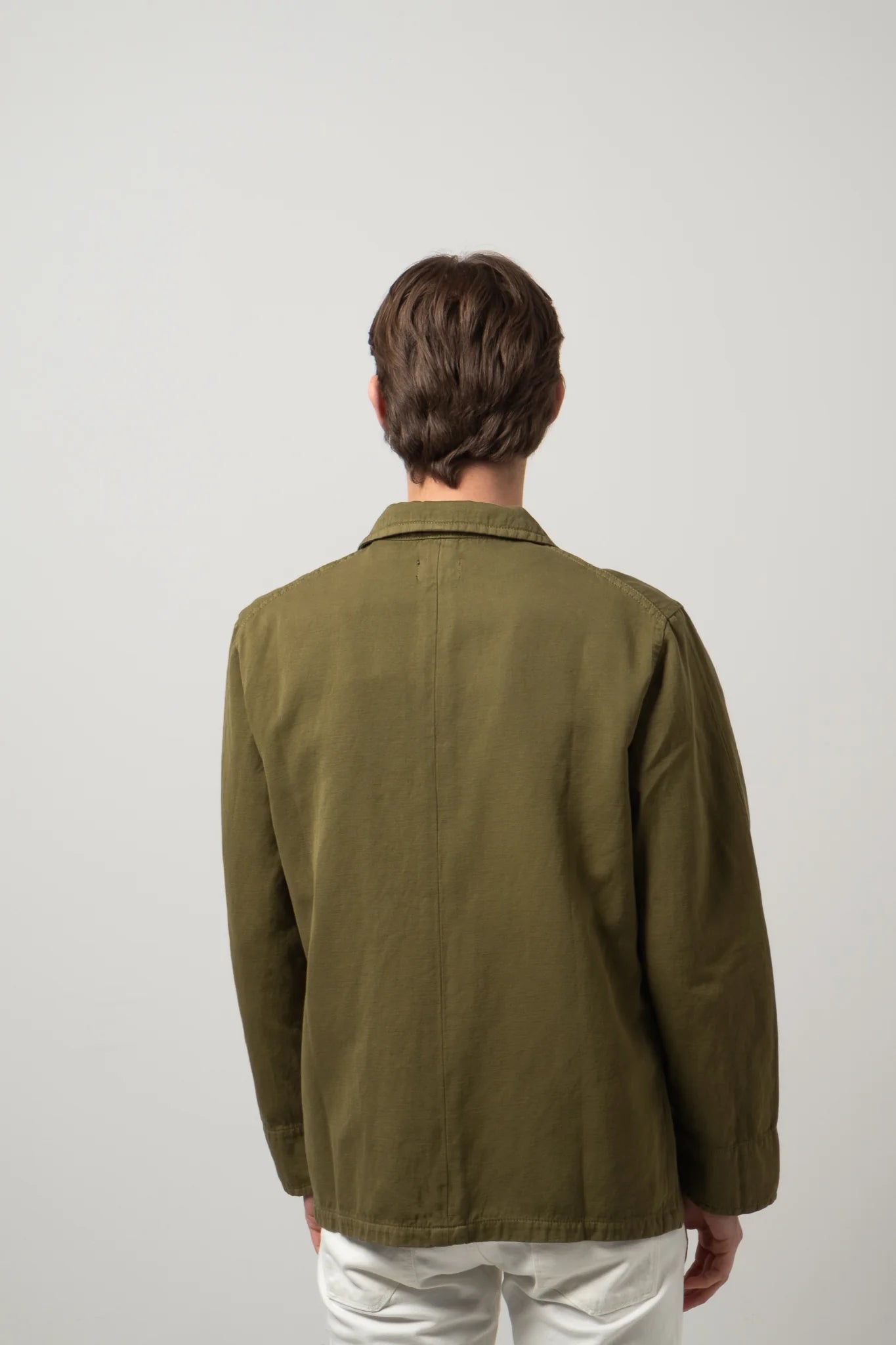 C.O.F. Studio Painter Jacket Light Cotton Linen in olive