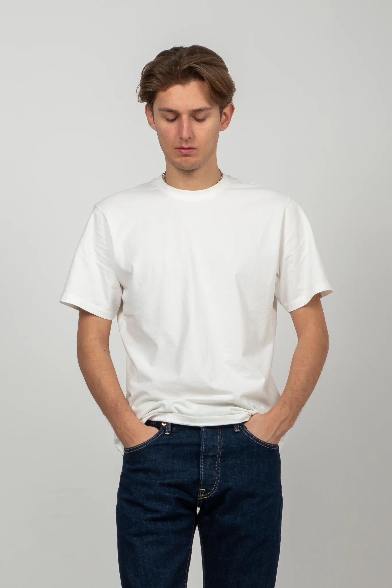 C.O.F. Studio Crewneck T-Shirt in white
