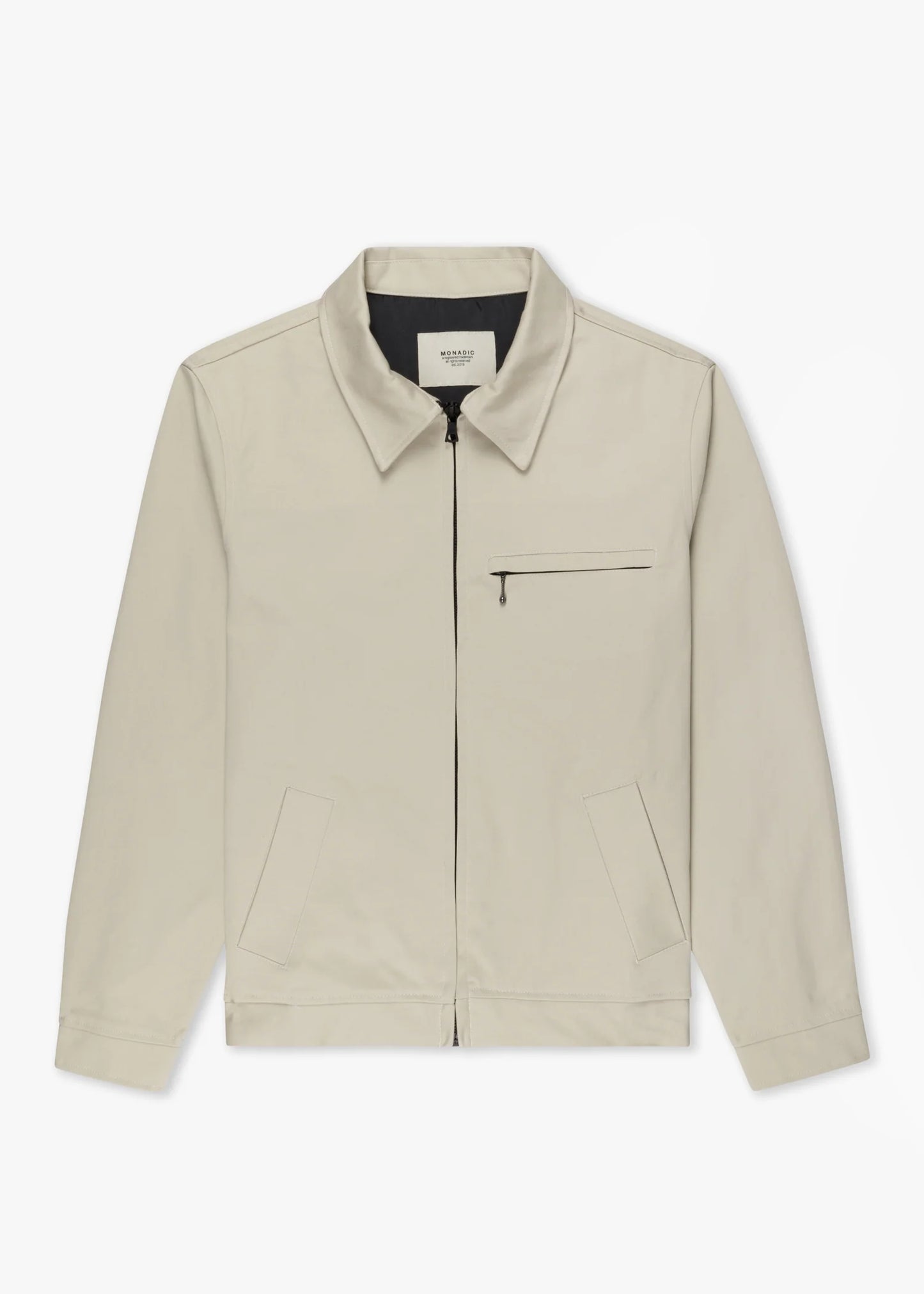 Monadic Station Jacket  men's jacket in stone twill