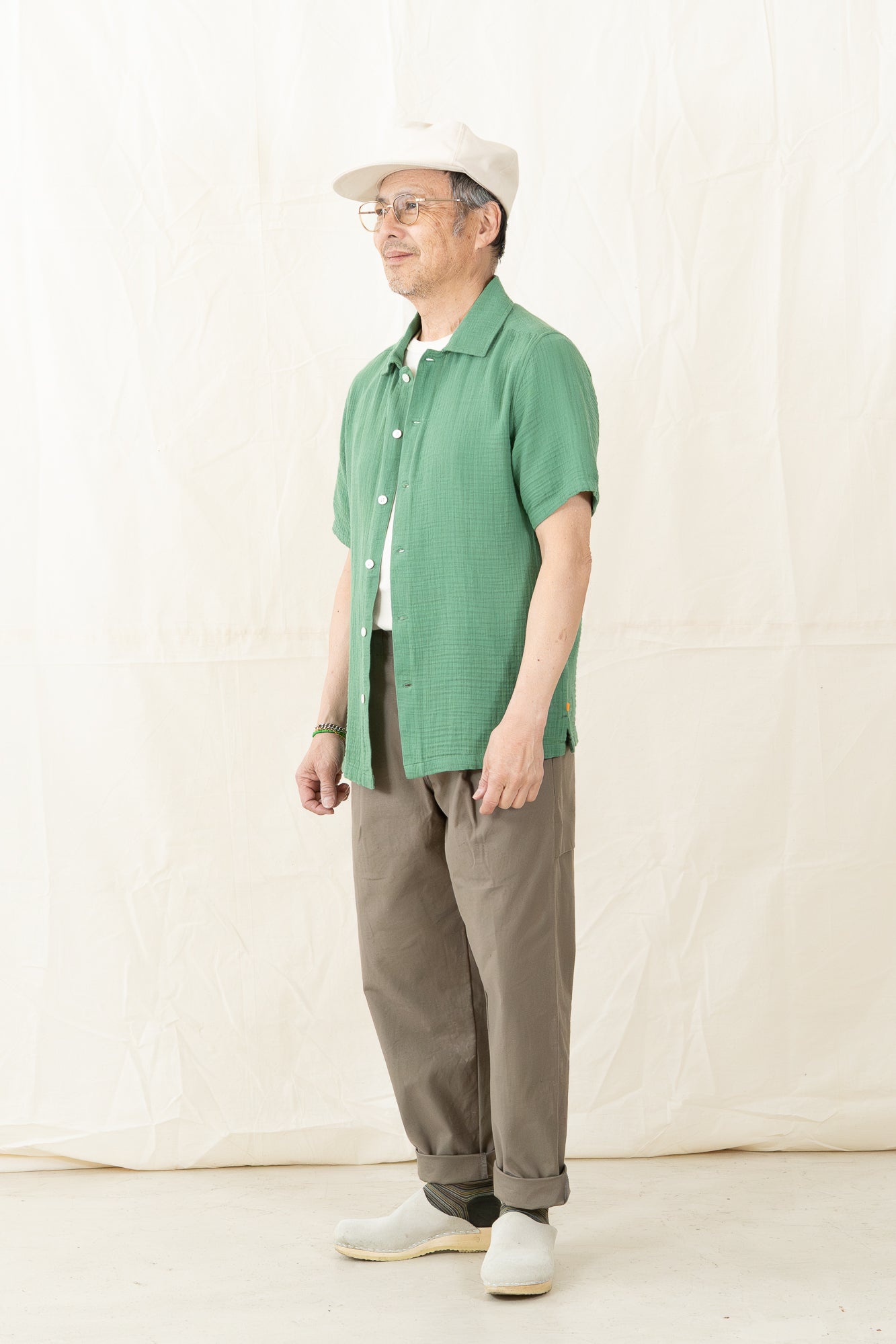 FAR AFIELD Busey S/S Doublecloth Shirt