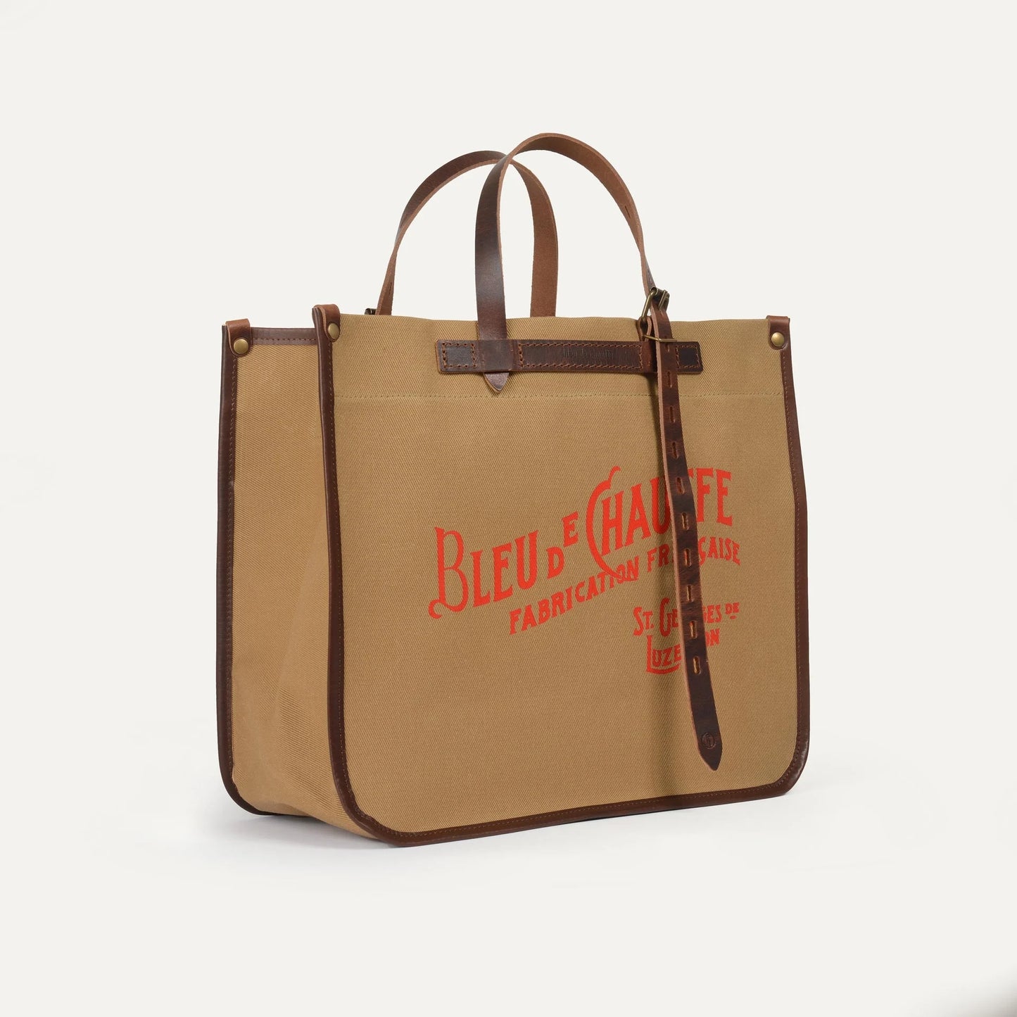 Bleu de Chauffe Bazar Tote Bag in camel