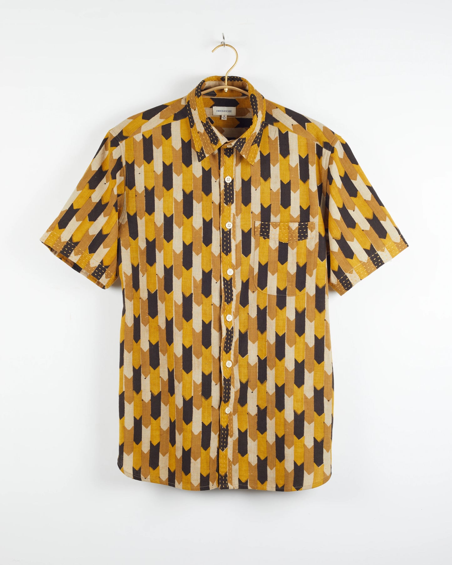 Umber & Ochre S/S Kabir Shirt w/Saddle Stitch