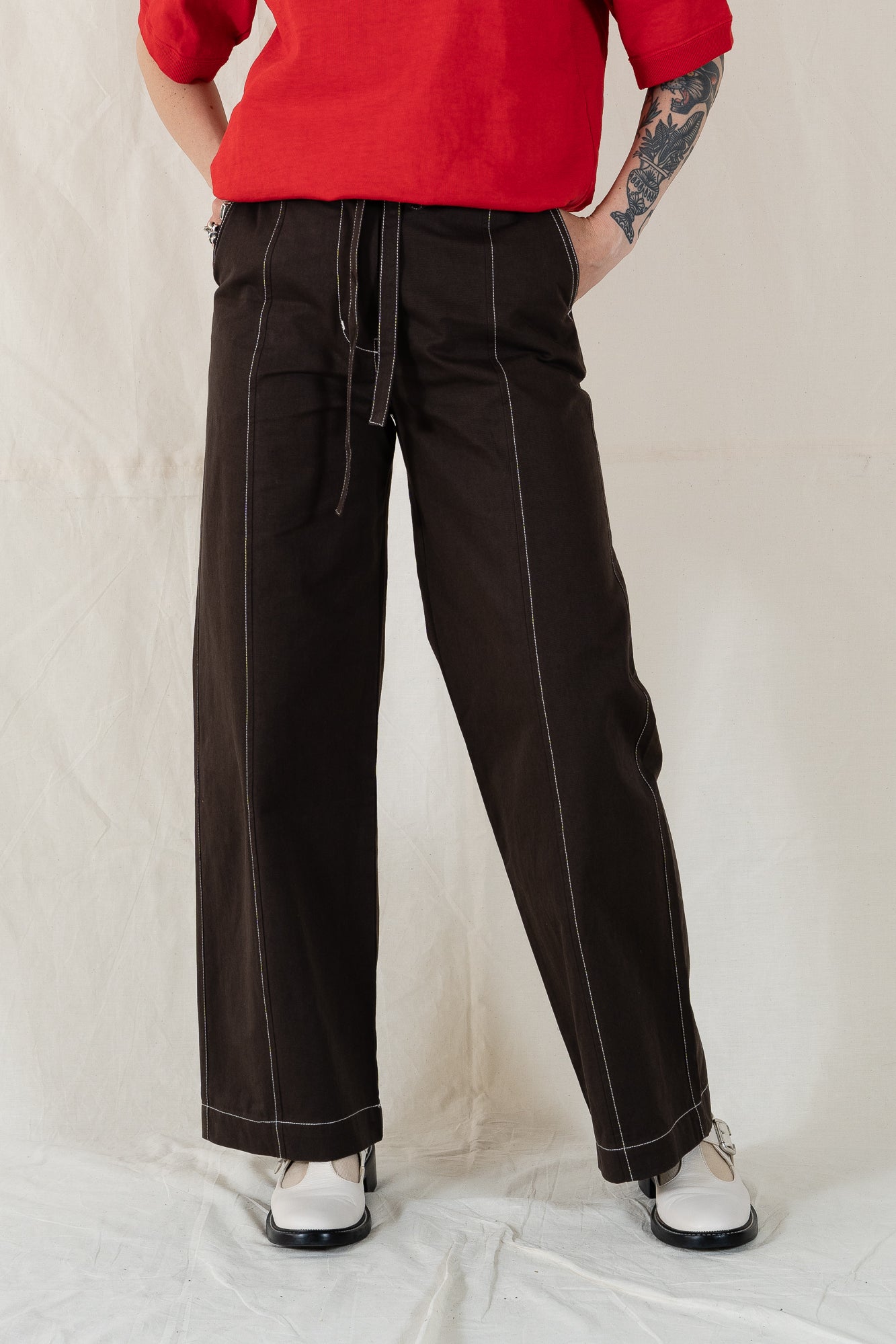 Kloke Found Tie Front Pant