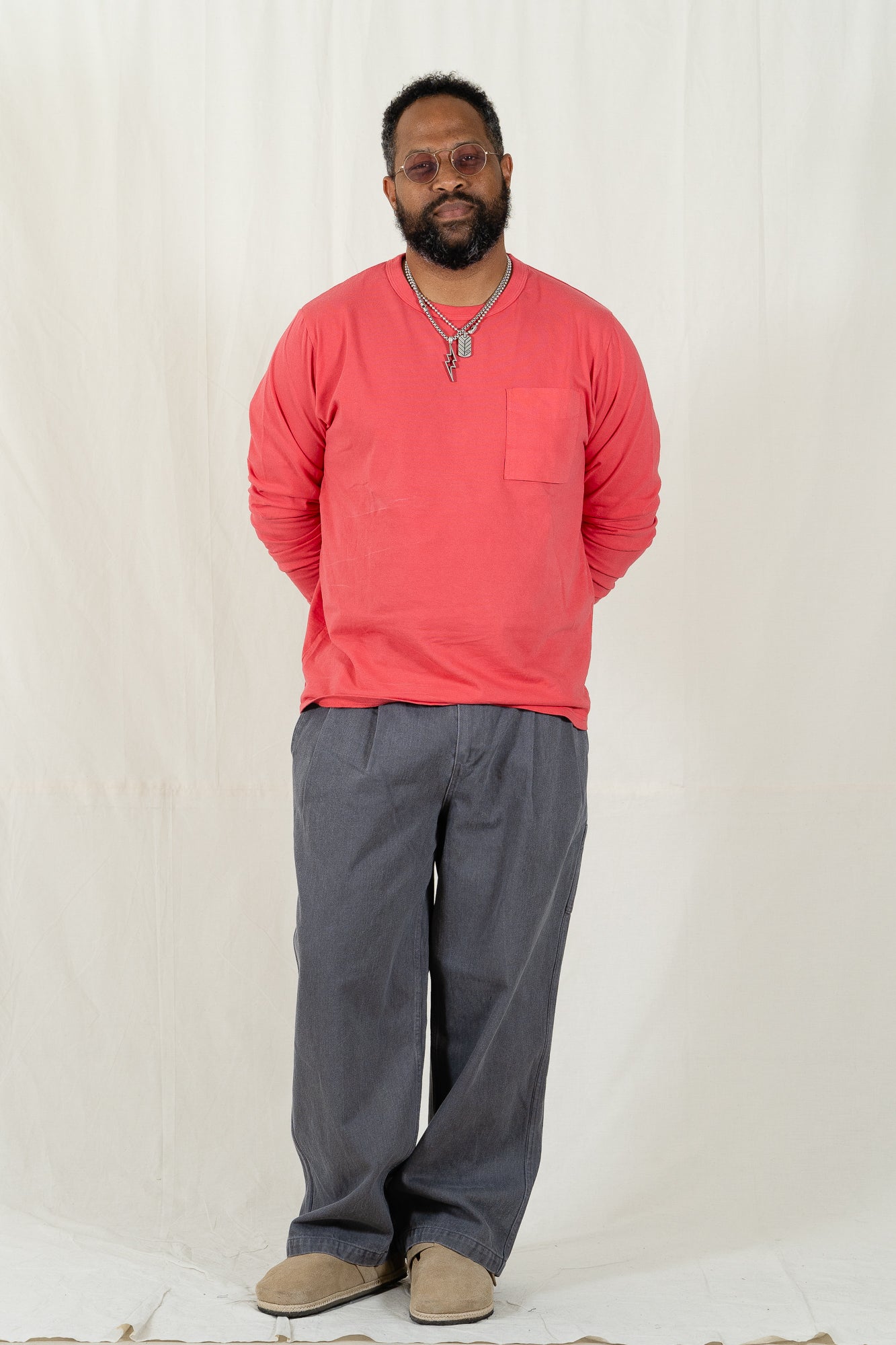 Kappy Two Tuck Kation Gray Pant