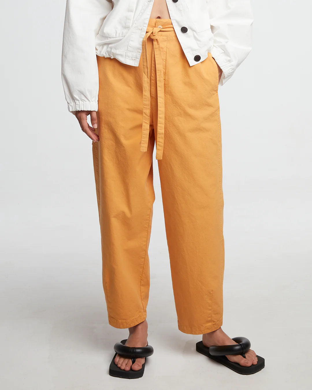 Girls of Dust Pasha Cotton Linen Pant in chamois