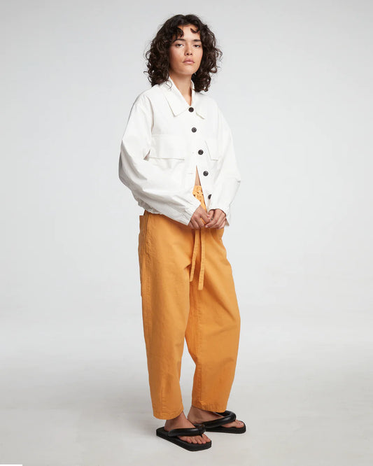 Girls of Dust Pasha Cotton Linen Pant in chamois