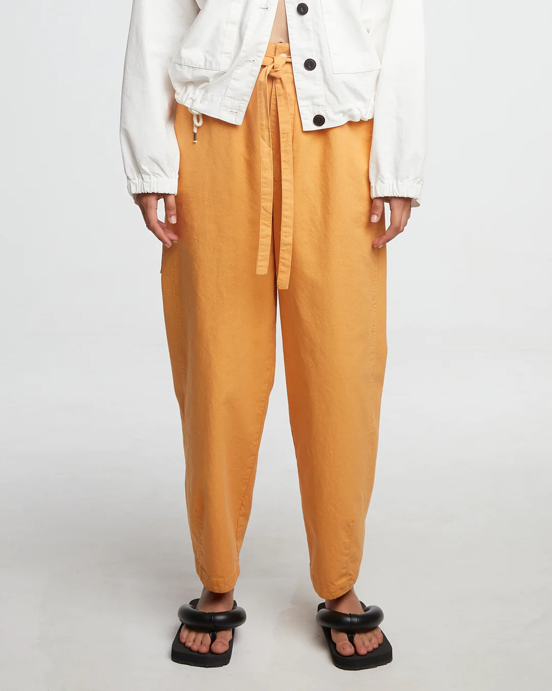 Girls of Dust Pasha Cotton Linen Pant in chamois