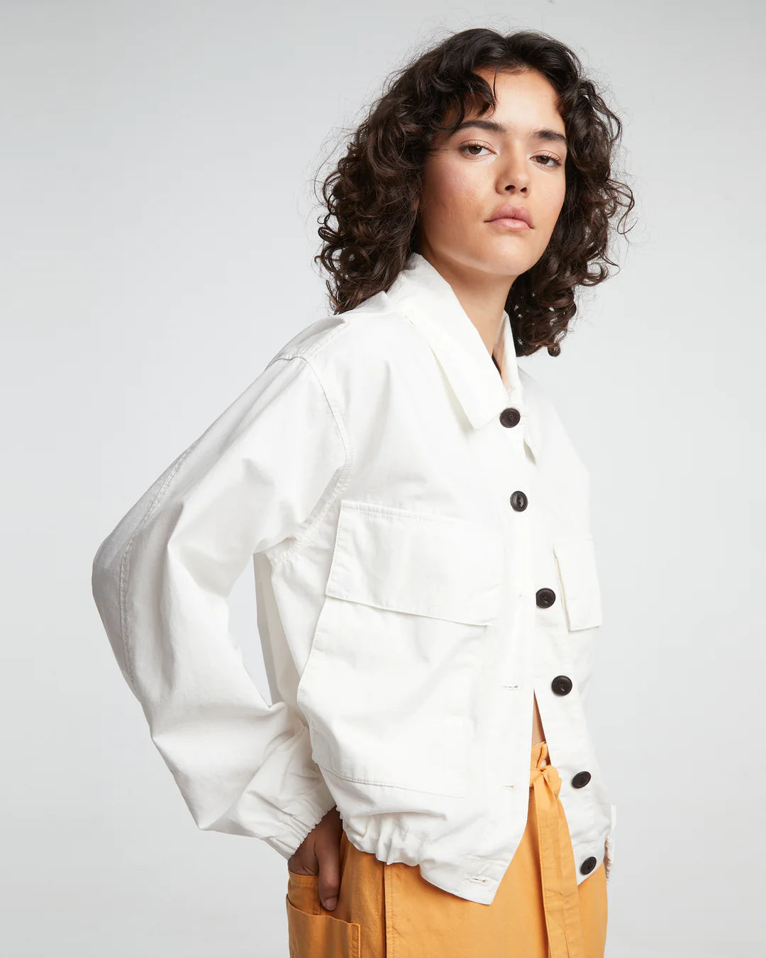 Girls of Dust Worker Jacket Ripstop in milk