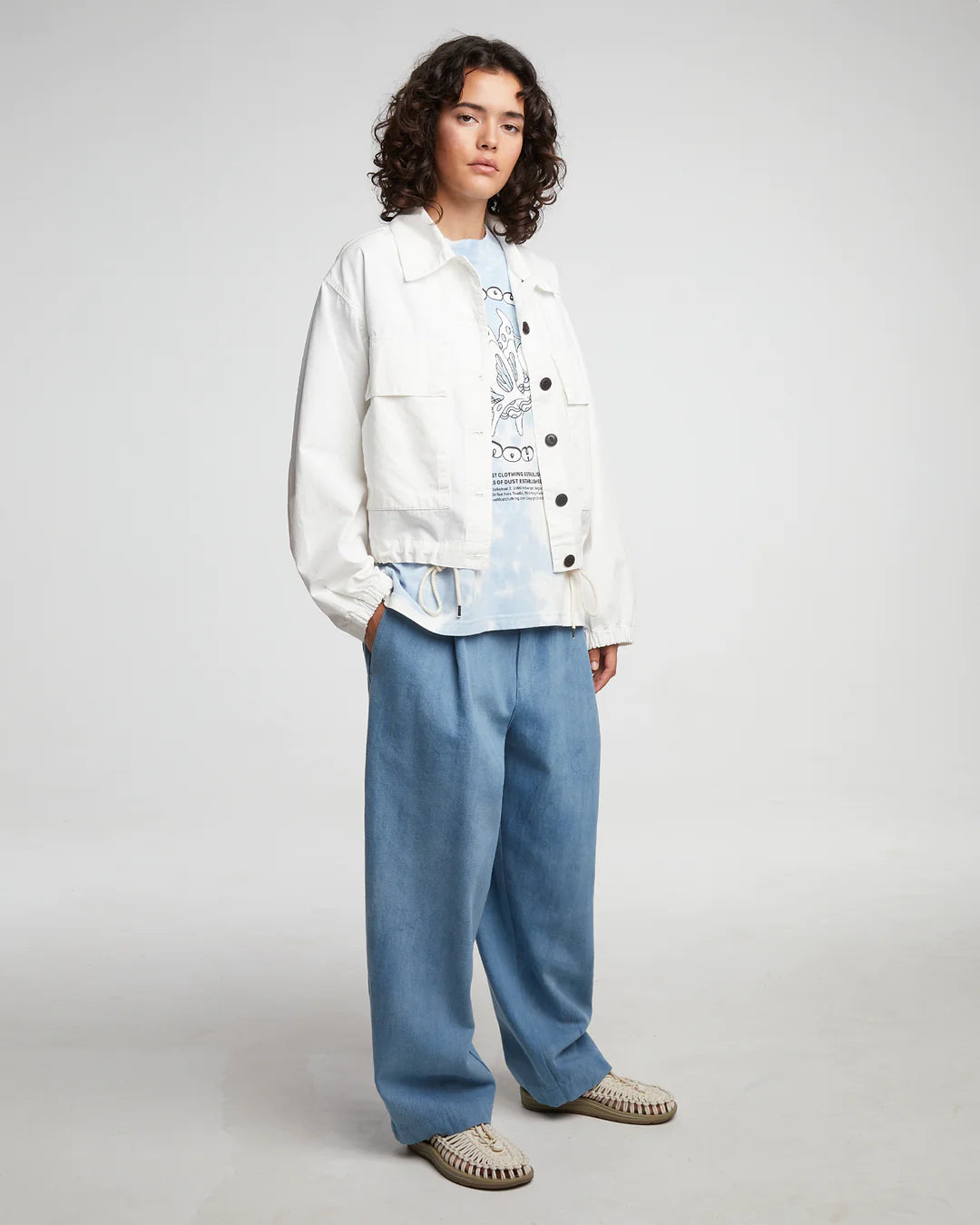 Girls of Dust Worker Jacket Ripstop in milk